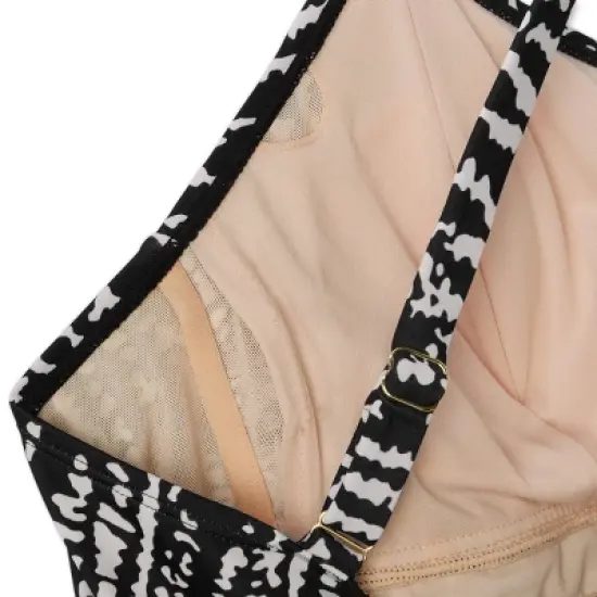 Women's Post Mastectomy Tankini Top - Kona Sol&trade; Black image {2}