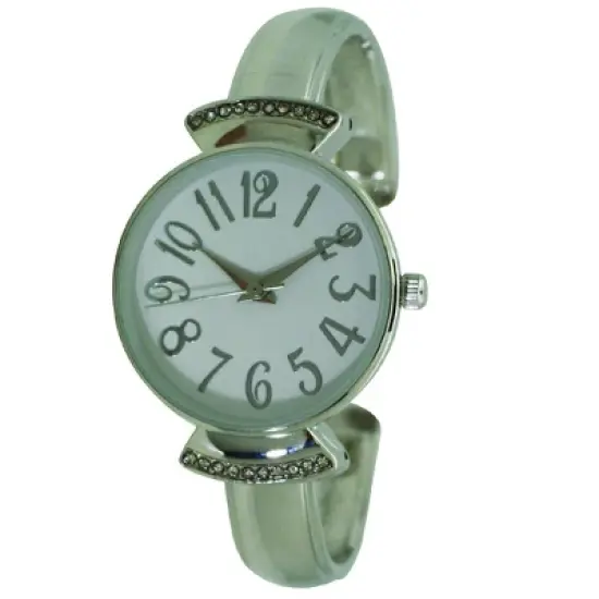 Olivia Pratt Every Day Large Numbers Dial Metal Bangle Watch image {8}