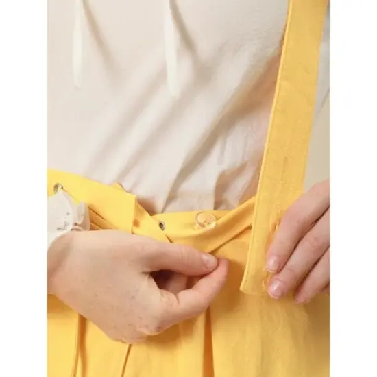 Allegra K Women's Elastic Waist Lace Up A Line Suspender Skirt image {5}