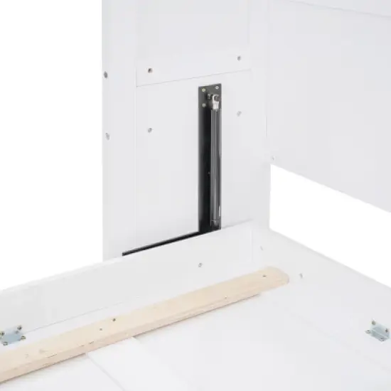 Queen Size Murphy Bed Wall Bed  with Storage Shelves and USB Ports -ModernLuxe image {13}