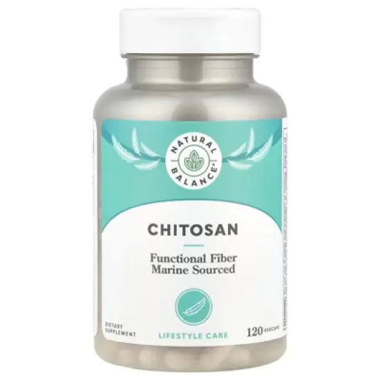 Natural Balance Chitosan 1000mg Fiber Supplement | Healthy Weight Management Formula with Chitosan for Fat Binding Support | Marine Sourced | 120 Caps image {4}