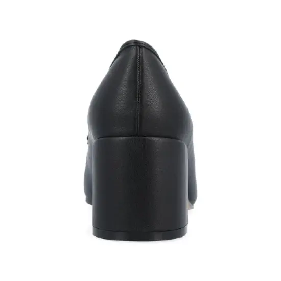 Journee Collection Womens Nysaa Tru Comfort Foam Low Heel Square Toe Pumps image {2}