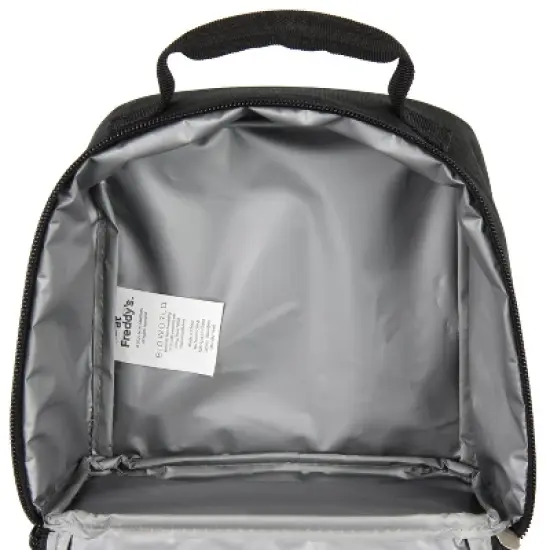 Five Nights at Freddy's Dual Compartment Soft Insulated Lunch Box Tote Black image {1}