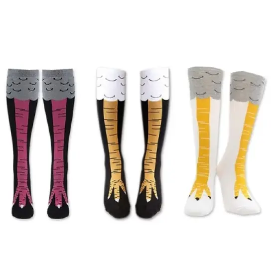 Funny Chicken Leg Knee High Socks (Women's Sizes, Adult Medium) image {6}