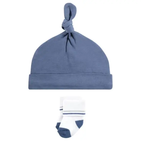 Hudson Baby Infant Boy Cap and Socks Set, Whale, 0-9 Months image {3}