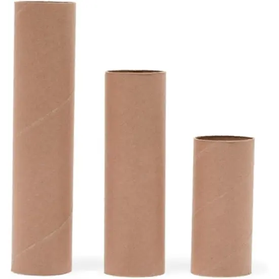 Bright Creations 36-Pack Brown Cardboard Tubes for Arts and Crafts, DIY Craft Paper Roll (3 Sizes) image {2}