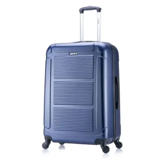 InUSA Pilot Lightweight Hardside Large Checked Spinner Suitcase image {8}
