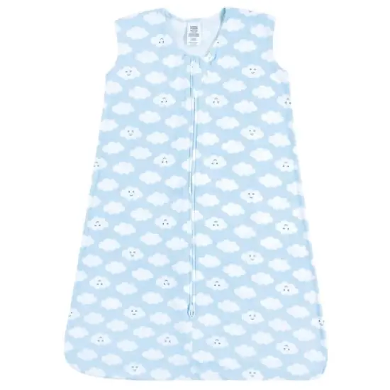 Luvable Friends Baby Boy Sleeveless Jersey Cotton Sleeping Bag, Sack, Blanket, Boy Clouds Jersey image {1}