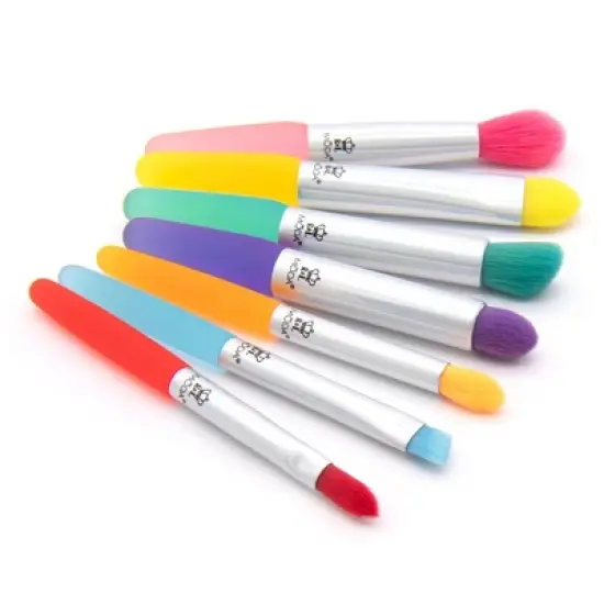 MODA Brush Mini Jelly 7pc Makeup Brush Kit, Includes Crease, Angle Liner, and Detail Makeup Brushes image {2}