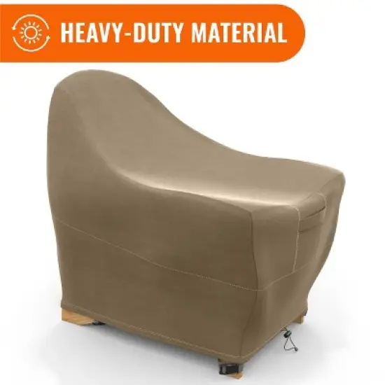 KHOMO GEAR Premium Adirondack Patio Chair Cover &ndash; Brown, Durable, Weatherproof, UV Resistant, Protection from Rain & Dust image {2}