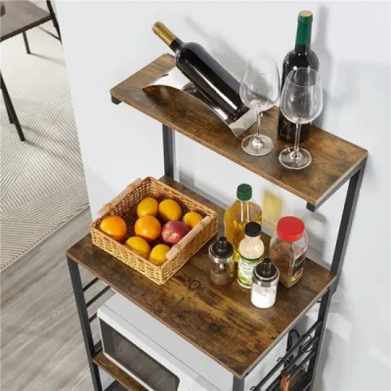 Yaheetech 50.5"H Kitchen Baker's Rack with Side Hooks image {5}