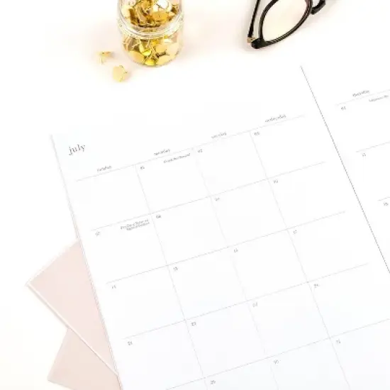 Sugar Paper Essentials 2024-25 Monthly Planner 11"x8.5" Scatter Dots: Academic Calendar July-June, Adult Stationery image {2}