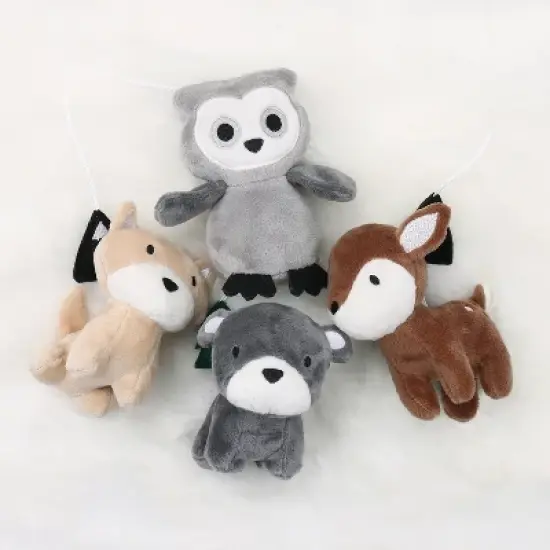 The Peanutshell Digital Musical Baby Crib Mobile, Woodland Plaid image {2}