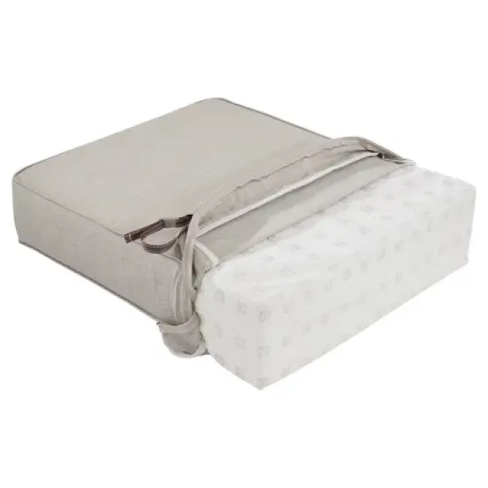 Montlake Fadesafe Square Patio Lounge Seat Cushion Set - Heather Gray - Classic Accessories image {2}