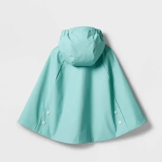 Toddler Adaptive Lightweight Rain Coat - Cat & Jack&trade; Ocean Green image {1}
