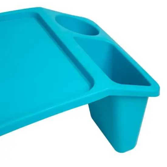 Mind Reader Kids&rsquo; Lap Desk, Freestanding Portable Table with Side Pockets for Coloring Books, Tablets, Toys, Reading, Snacks, Plastic image {6}