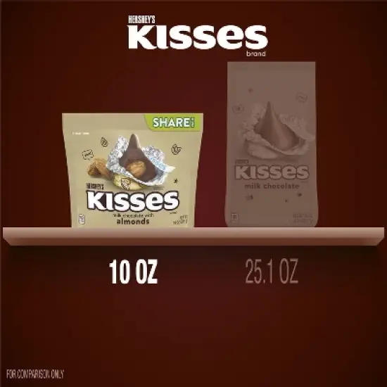 Hershey's Kisses Almond Chocolate Candy - 10oz image {6}