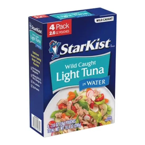 Starkist Chunk Light Tuna Water Pouch -10.4oz / 4pk image {5}
