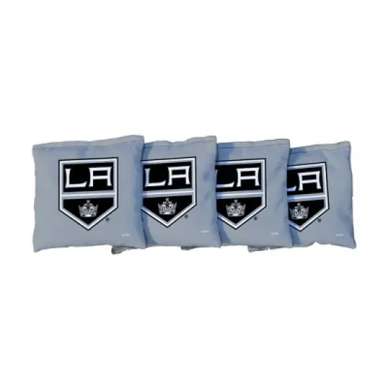 NHL Los Angeles Kings Corn-Filled Cornhole Bags Gray - 4pk image {1}