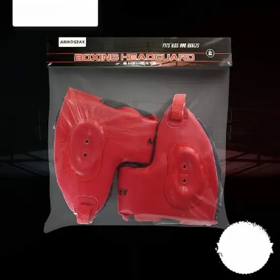 ArmoGear Adjustable Cushioned Boxing Helmet Kids - 2 Pack - Red image {2}
