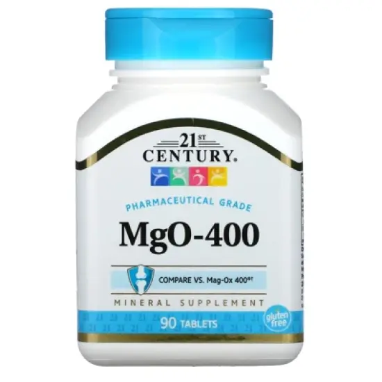 21st Century MgO Magnesium Oxide Tablets 400mg, 90 Count image {3}