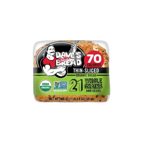 Dave's Killer Bread Organic 21 Whole Grains and Seeds Bread - 20.5oz image {10}