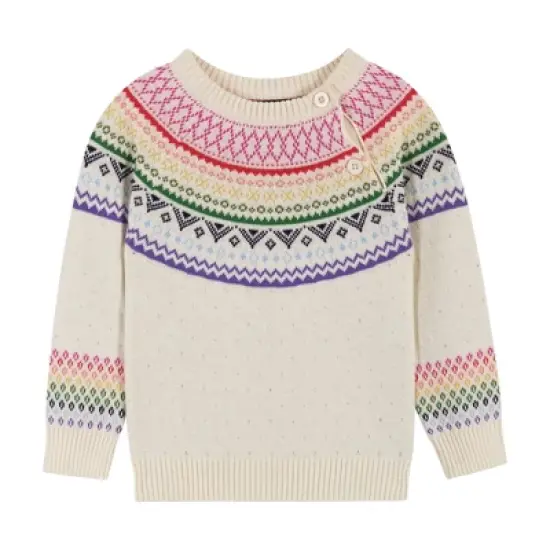 Andy & Evan  Infant  Girls Holiday Cream Sweater Set image {3}