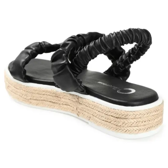 Journee Collection Womens Knowles Tru Comfort Foam Espadrille Platform Sandals image {6}