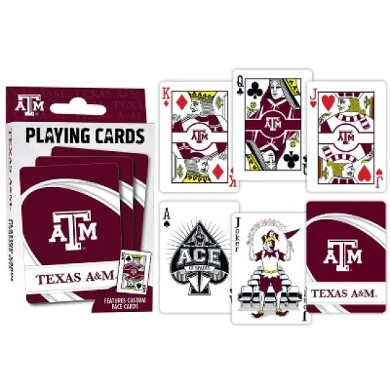 MasterPieces Officially Licensed NCAA Texas A&M Aggies Playing Cards - 54 Card Deck for Adults image {3}