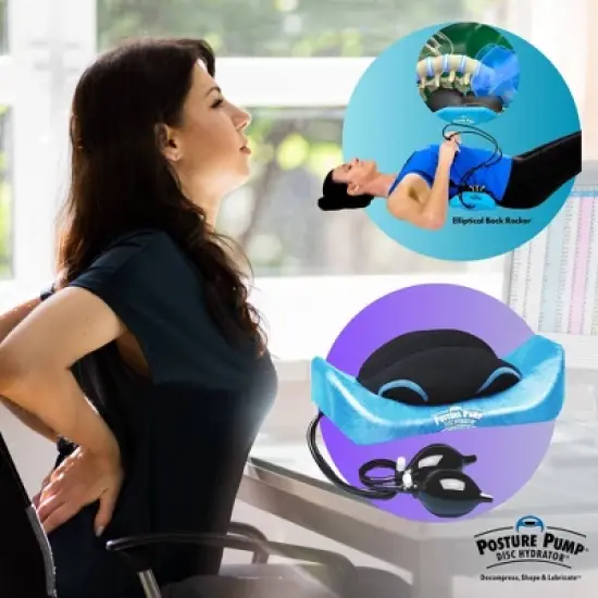 Posture Pump Disc Hydrator, Elliptical Back Rocker - Discomfort Relief, 1 Count image {2}