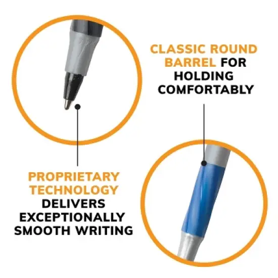 BIC Round Stic Xtra Life Ballpoint Pens, Medium Point (1.0mm), 144-Count Pack of Bulk Pens, No. 1 Selling Ballpoint Pens image {4}