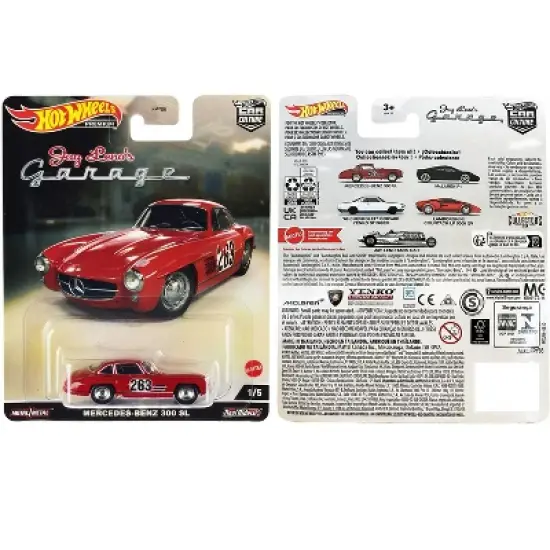 Mercedes-Benz 300 SL #263 Red (Weathered) "Jay Leno&rsquo;s Garage" Diecast Model Car by Hot Wheels image {2}