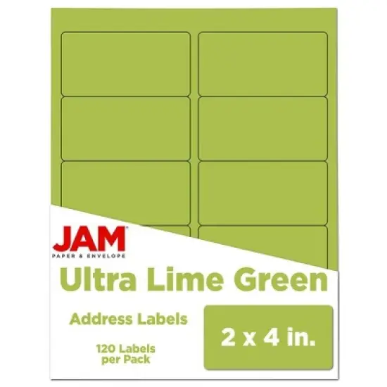 JAM Paper Mailing Labels 2" x 4" 120ct image {4}