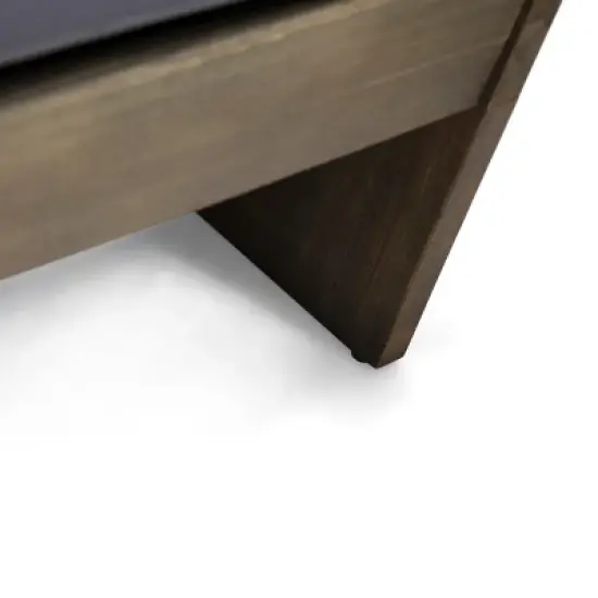 Christopher Knight Home Sherwood Outdoor Acacia Wood Club Chairs with Cushions and Square Fire Pit image {9}