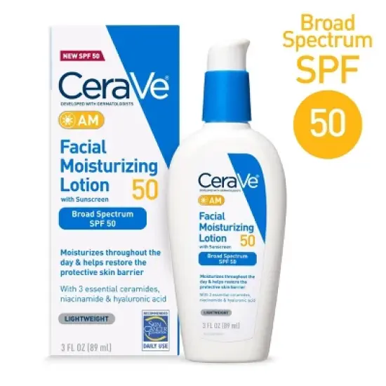CeraVe Facial Moisturizing Lotion AM SPF50 - 3 fl oz image {9}