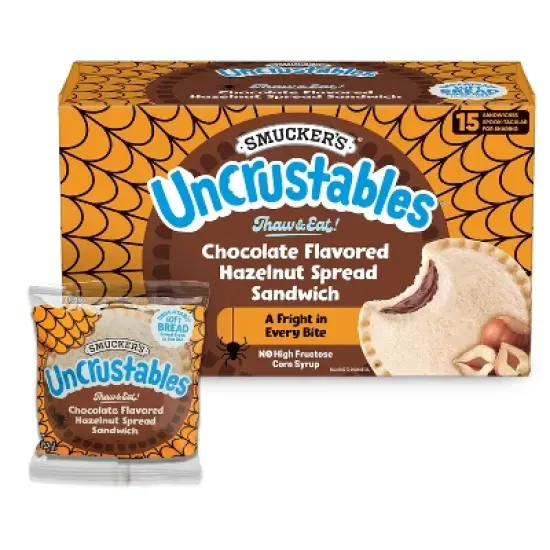 Smucker's Uncrustables Frozen Chocolate Flavored Hazelnut Spread Sandwich image {1}