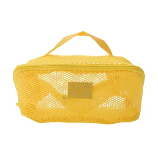 Unique Bargains Mesh Multifunctional Portable Makeup Bag 1 Pc image {14}