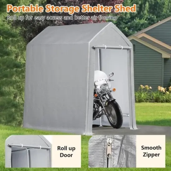 Outdoor Carport Storage Tent Garage Heavy Duty Shed Car Shelter Canopy image {2}
