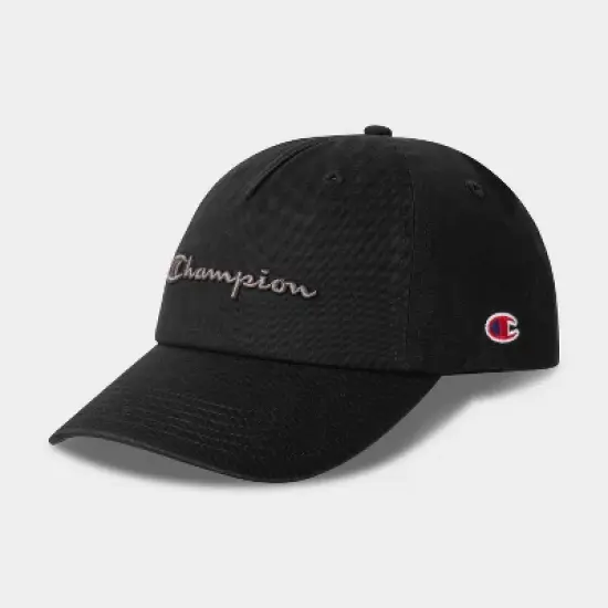 Champion Adult Script Twill Baseball Hat - Black image {3}