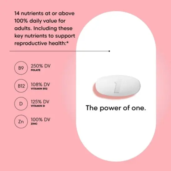 One A Day Pregnancy Planning Vitamin Tablet - 60ct image {3}