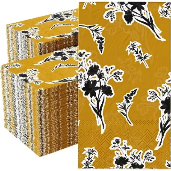 Trendables 100 Count Printed Rectangle Dinner Napkins image {4}