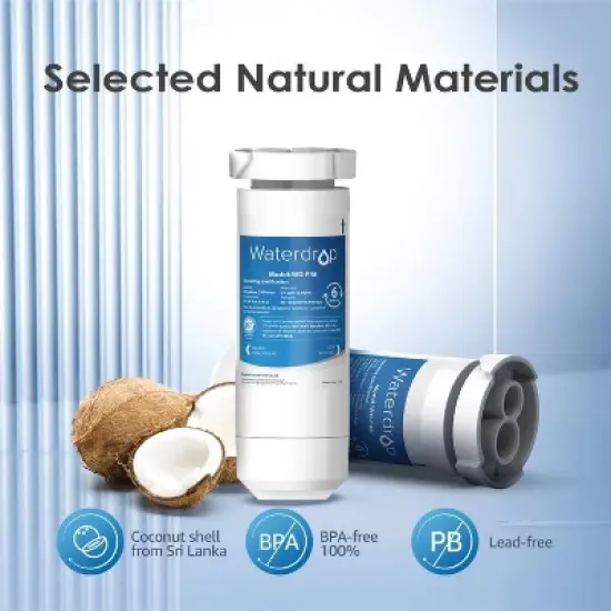 Waterdrop 6pk Replacement for GE XWF Refrigerator Filter image {7}