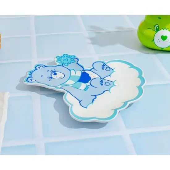 Silver Buffalo Care Bears Holiday Grumpy Bear Sculpted Ceramic Trinket Tray Dish image {3}