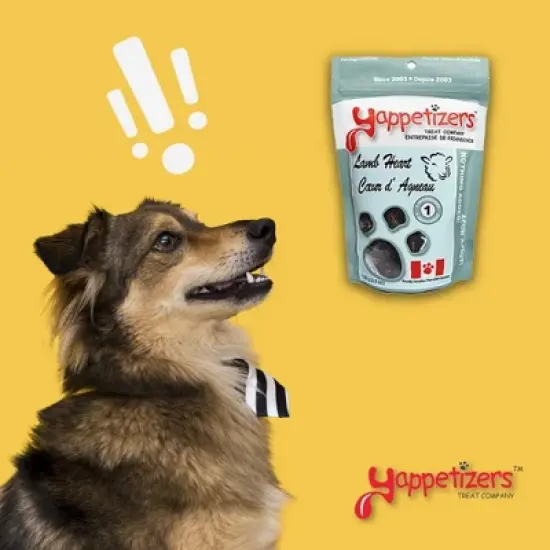 Yappetizers Treat Company Pure Lamb Heart - 3.5oz image {2}
