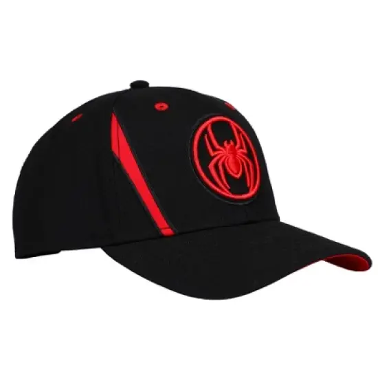Spider-Man Logo Black Snapback Hat image {3}