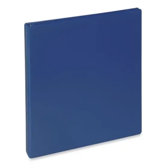 Universal Slant D-Ring View Binder, 3 Rings, 0.5" Capacity, 11 x 8.5, Navy Blue image {3}