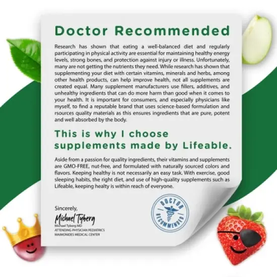 Lifeable - Magnesium Citrate - 900mg - Kids - 90 Gummies image {6}