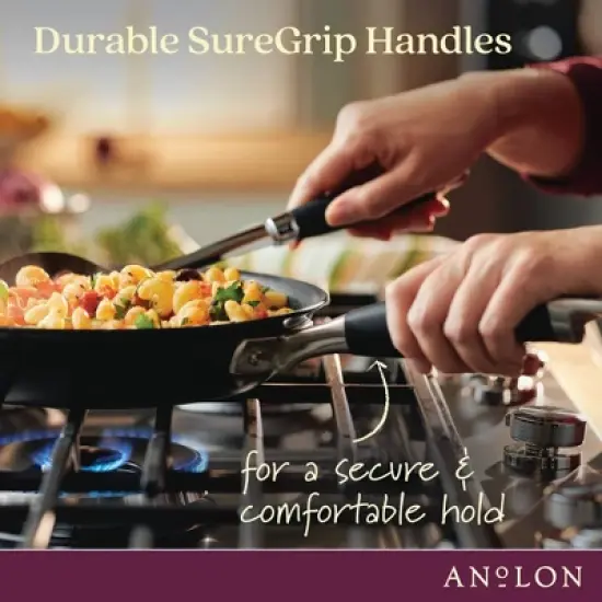 Anolon Advanced Home 8.5" Hard Anodized Nonstick Frying Pan Onyx image {3}