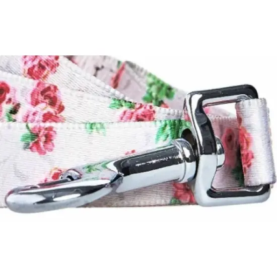 Blueberry Pet Durable Scent Inspired Rose Blossom Floral Print Dog Leash - Gray image {2}