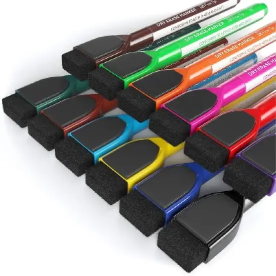 Arteza Dry Erase Markers, Magnetic Eraser Caps for School - 24 Pack image {2}